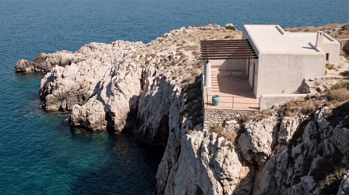 The coast of Capri, Tyrrhenian Italy — the world of this floor